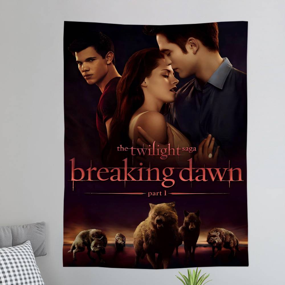 Movie Twilight Tapestry Art Printing Japanese Wall Tapestry Anime Wall Hanging Home Decor