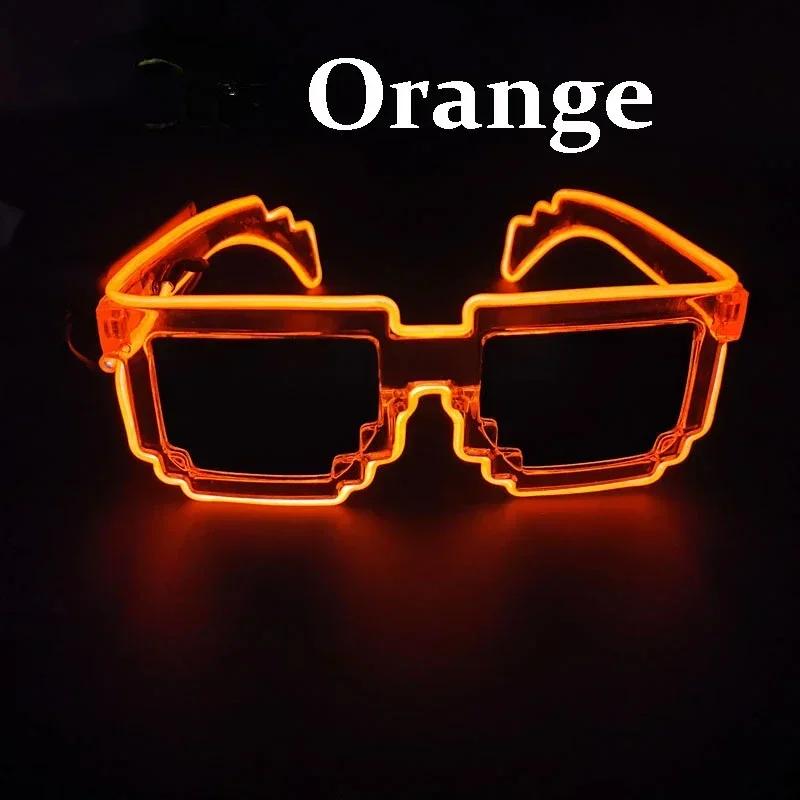 Led Sunglasses for Glow Party Glasses glow in the dark Flashing Mosaic UV400 Eyewear Unisex Gift Toy led luminous glasses
