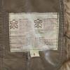 OLD 90s Leather Jacket 9 Beige Boa Fur Lining Women Used