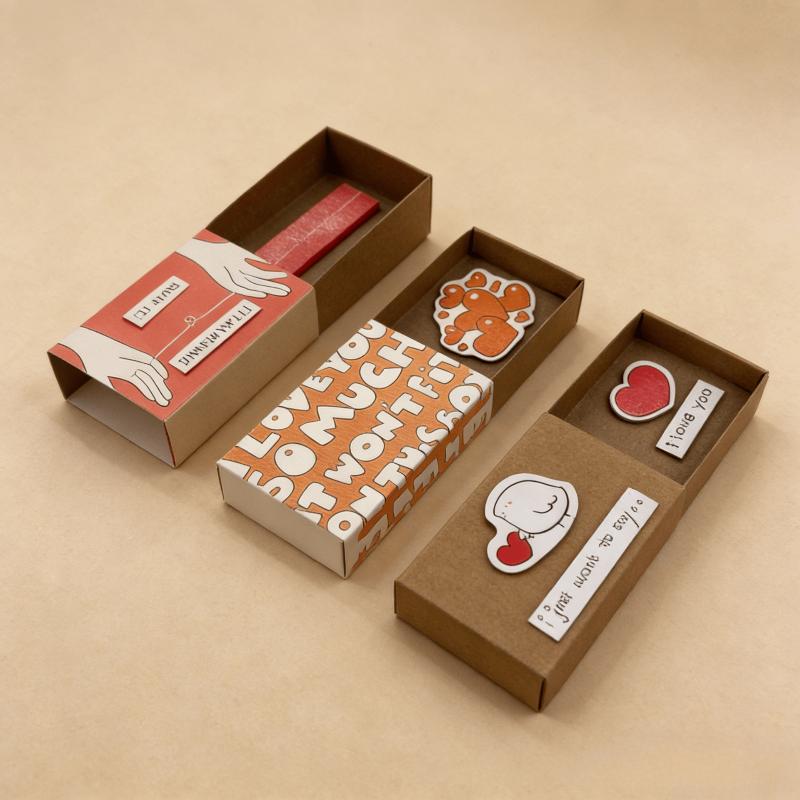 Handmade Romantic I Love You Love Box Card Valentines Day Message Unique Creative Present for Proposal Anniversary Couples