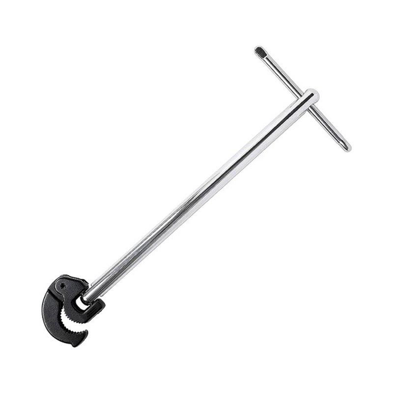 

SHGO-11 Adjustable Basin Wrench, 3/8 - 1-1/4 Capacity For Under Sink Tap Nut Spanner, Plumbing Tool