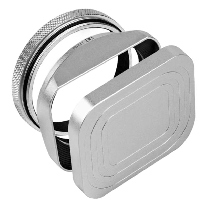 

Camera Lens Hood Aluminium Camera Mount Square Light Shield for X100V/X100VI/X100F Camera Lens Hood Replacement