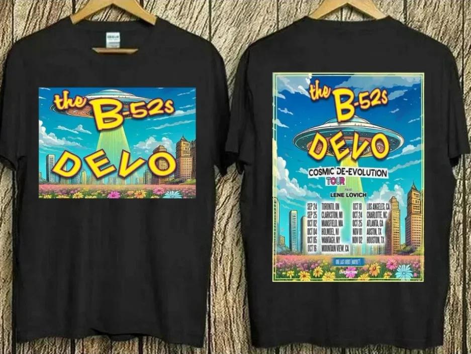 Devo & The B-52’s Cosmic De-Evolution Tour 2025 T-Shirt L