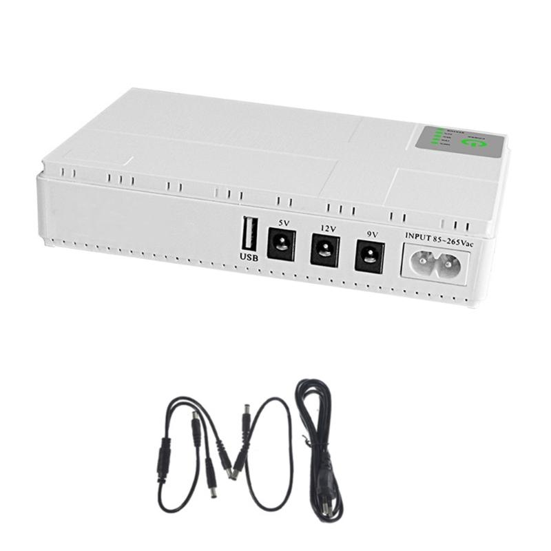 

10400mAh i Портативный ИБП 5V/9V/12V Источник бесперебойного питания для WiFi-маршрутизатора Большая емкость Резервного питания Адаптер EU