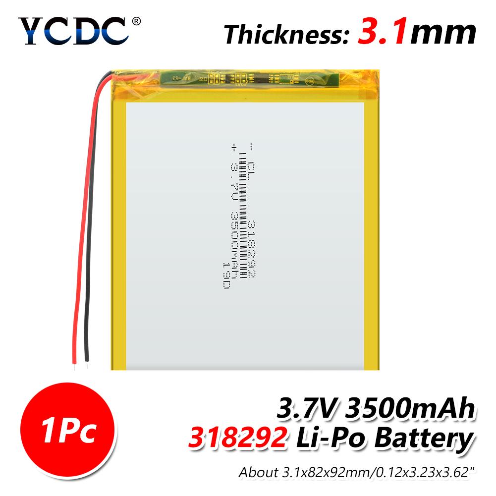 Buy 3 7V 286090 High Capacity 2500mAh Rechargeable Li Po Battery Cell Universal Rechargeable 