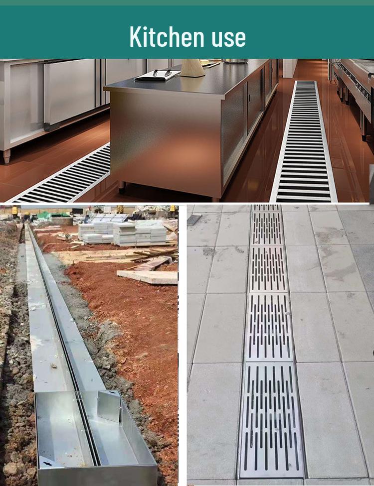 Stainless Steel, Resin, and Cast Iron Drain and Gutter Grate Cover