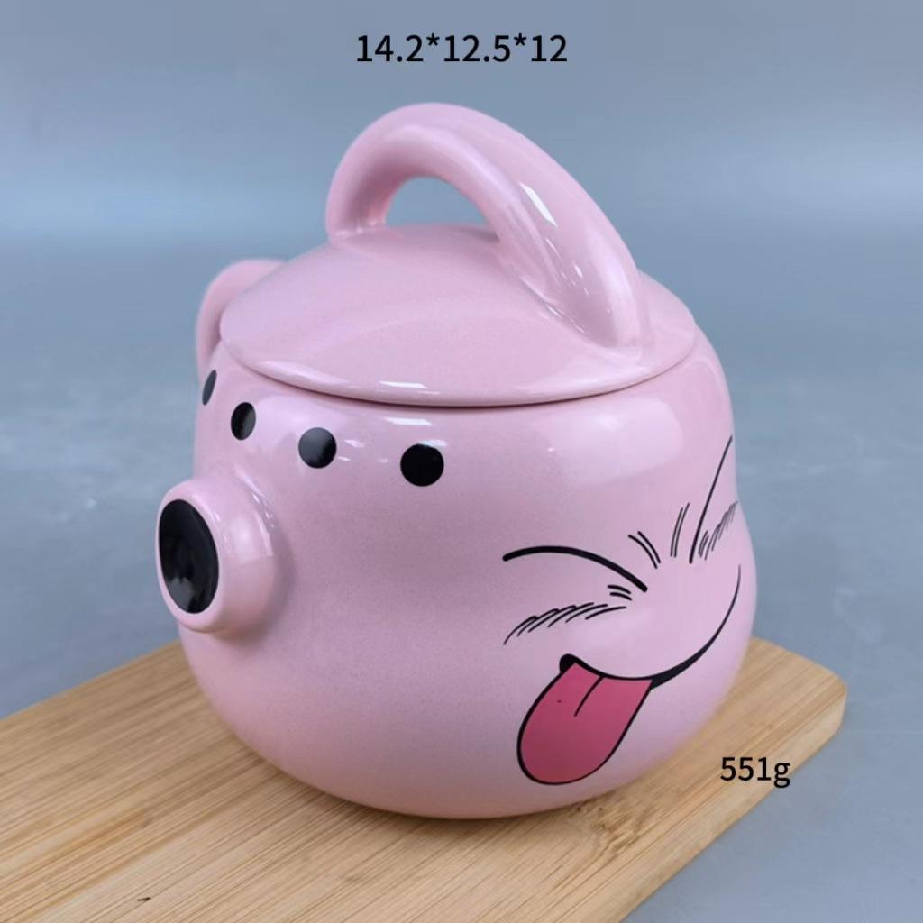 Majin Buu Mug Ceramic Cup Creative Personalized Shape Coffee Cup Breakfast Cup with Lid Model
