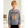 European sizes Kids' Crew Neck Long-Sleeved , Cartoon Capybara Print, Suitable for 3-10 Year Old Kids' Daily Casual Wear, Outdoor Activities