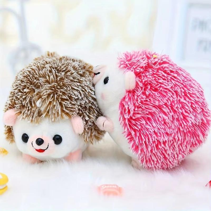 Adorable Cartoon Hedgehog Keychain 9/12cm Cute Portable Pendant for Backpack Luggage Key Holiday Gift