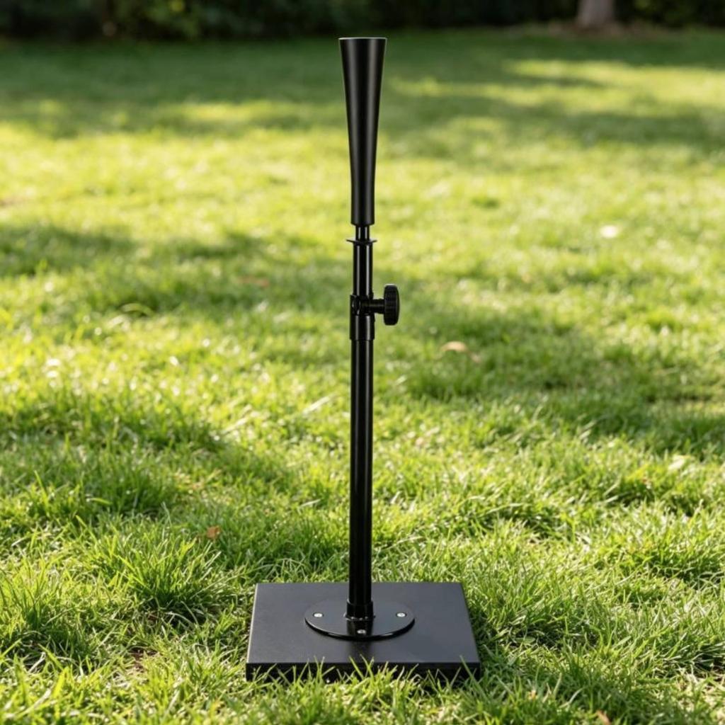 Adjustable Batting Tee Stable Base Baseball Hitting Telescopic Design