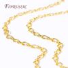 Wholesale 18K Gold Plated Bulk Metal Chains For Earring Necklace Accessories High Quality Jewelry Chains DIY Jewelry Findings