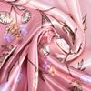 Pink New Silk Shawl Scarf Women Fashion Elegant Floral Square Satin Scarves Fouldard Fall Winter Neck Scarves Hijiabs