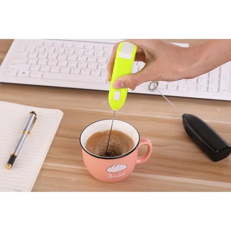 Egg Beater Electric Milk Frother Handheld Mini Foamer Coffee Maker Portable Blender for Chocolate Cappuccino Whisk Tools