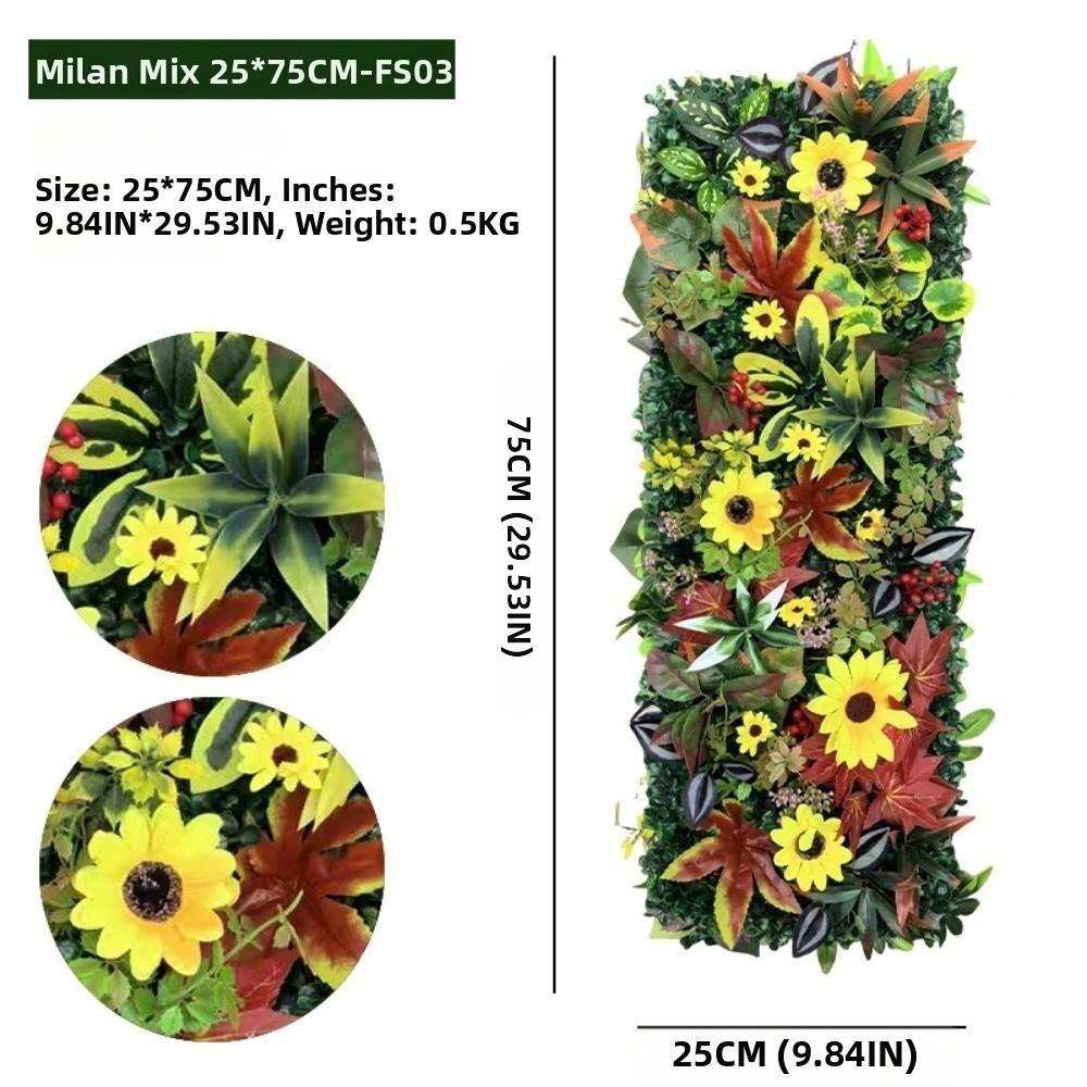Realistic Artificial Plant Grass Wall Ivy Vibrant Greenery Faux Jungle Grass Panel Rattan Leaves Branches