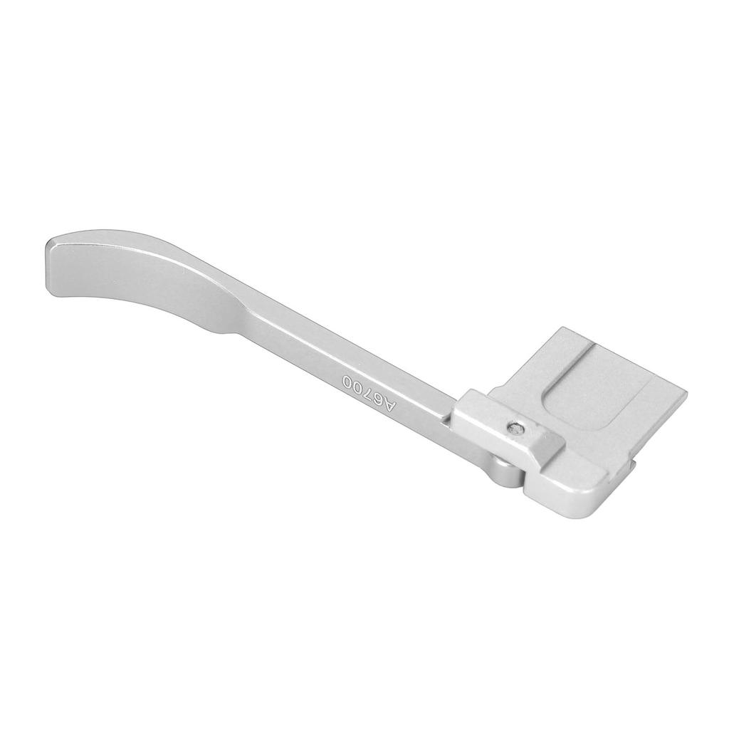 Suport de odihnă pentru degetul mare tip patină fierbinte, mâner de mână pentru camera A6700, aliaj de aluminiu, design ergonomic, argintiu