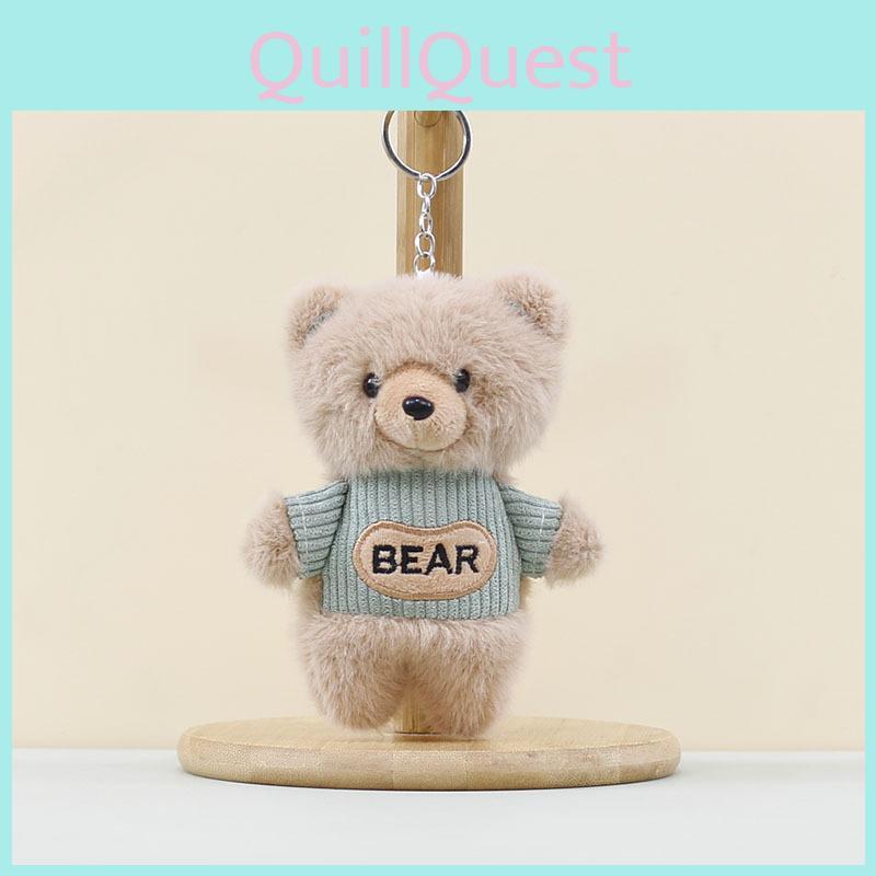 Kids Plush Bears Pendant Adorable Cartoon Design Bags Decoration Dolls Gifts