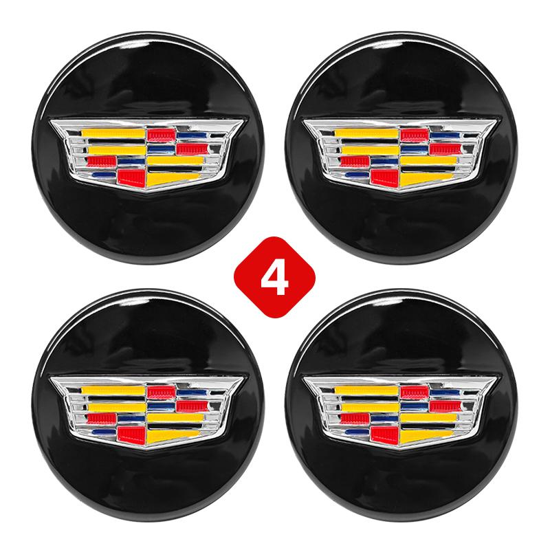 3D For Cadillac Escalade Deville CTS CT5 XT5 XTS XLR BLS SLS STS ATS 67mm 4pcs Car Wheel Center Hub Caps Cover Emblem Accessorie