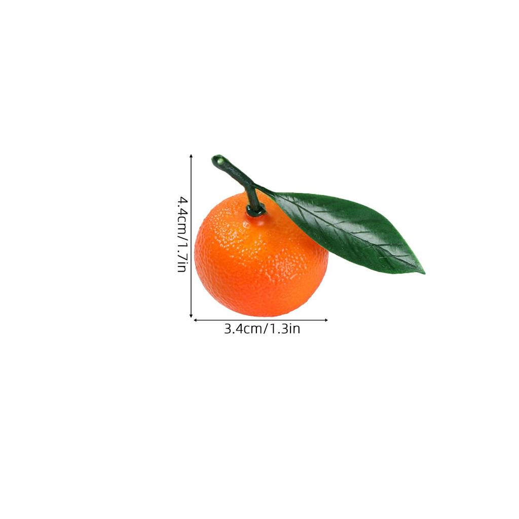 COHEALI Artificial Fake Fruit Food Orange Models of Made of PVC and for Desk Home Shop Home Artificial Fake Food Photo Imitation Decorations 20-Piece