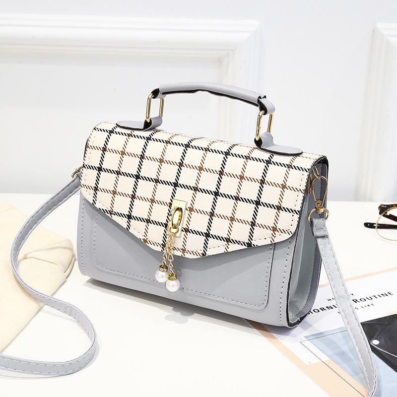 Bags for Women 2025 Spring and Summer New Single Shoulder Messenger Bag Pearl Mobile Phone Bag Fashionable All-match Small Square Bag