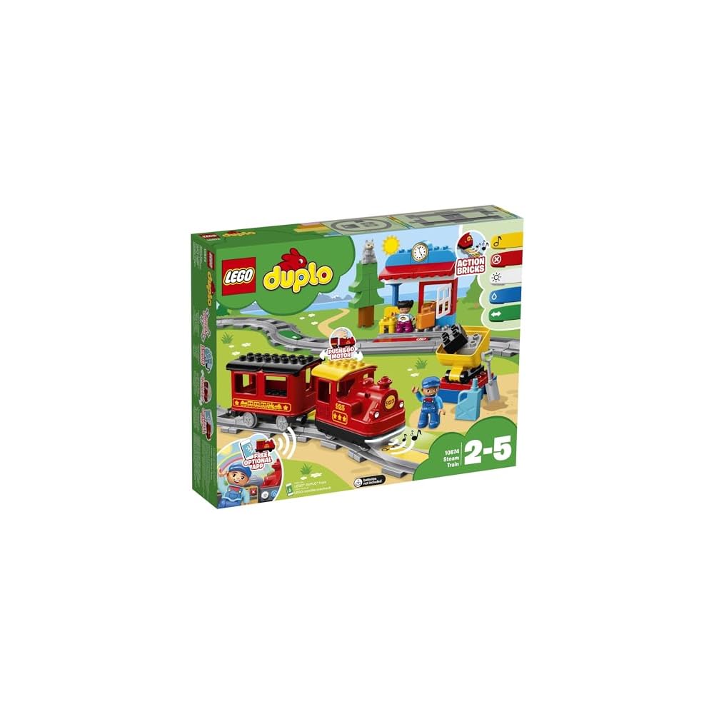 LEGO DUPLO Train Set Push and Go Deluxe Toy for Kids Age 1.5 to 5 Building Blocks Educational Gift 10874