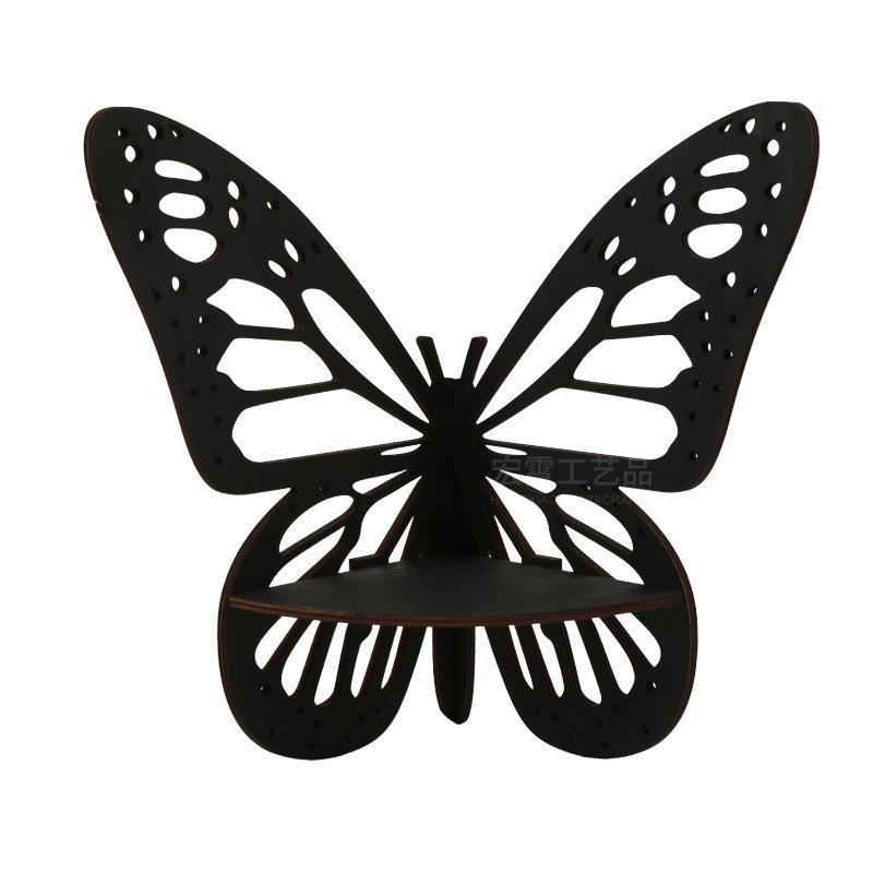 Luna Moth Lampe Kristall Regal Öl Lagerung Rack Schmetterling Holz Wand Display Dekor Wand Halterung Wohnzimmer Home Organizer Regal
