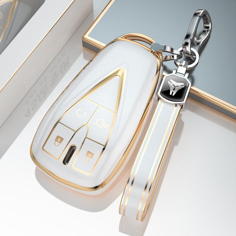 Car Key Case For Changan Cs35 Plus Cs75Plus Cs55 Plus Eado Uni-T Oushang X5 X7 Ev Tpu Key Cover Key Chain Accessories