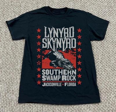 Lynyrd Skynyrd Southern Swamp Rock Unisex Czarny T-shirt Bluzki koszulki Męski Damski, Rozmiar S-4XL