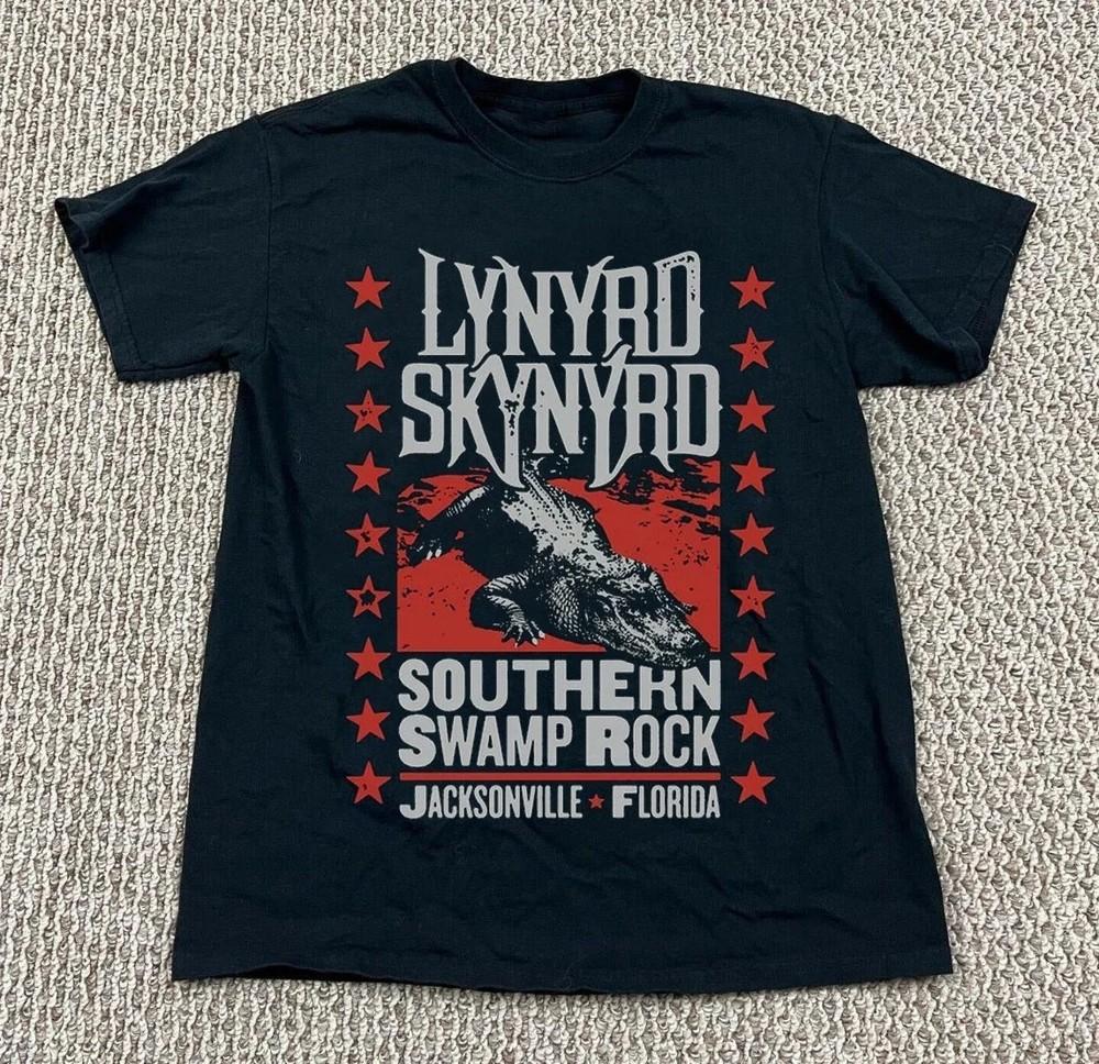 Lynyrd Skynyrd Southern Swamp Rock Unisex Black T-Shirt Tops tees Men's Women's, Size S-4XL