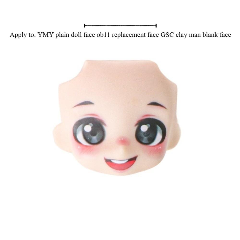Austauschbare Kopfschale OB11 Puppengesicht Niedlich Gesichter wechseln GSC Kopf Obitsu11 Puppengesicht Für Mädchengeschenk
