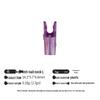 Multicolor Anti-Nail Plastic Arrow Nock with Inner Insert and Outer Wrap, Various Specifications Available.