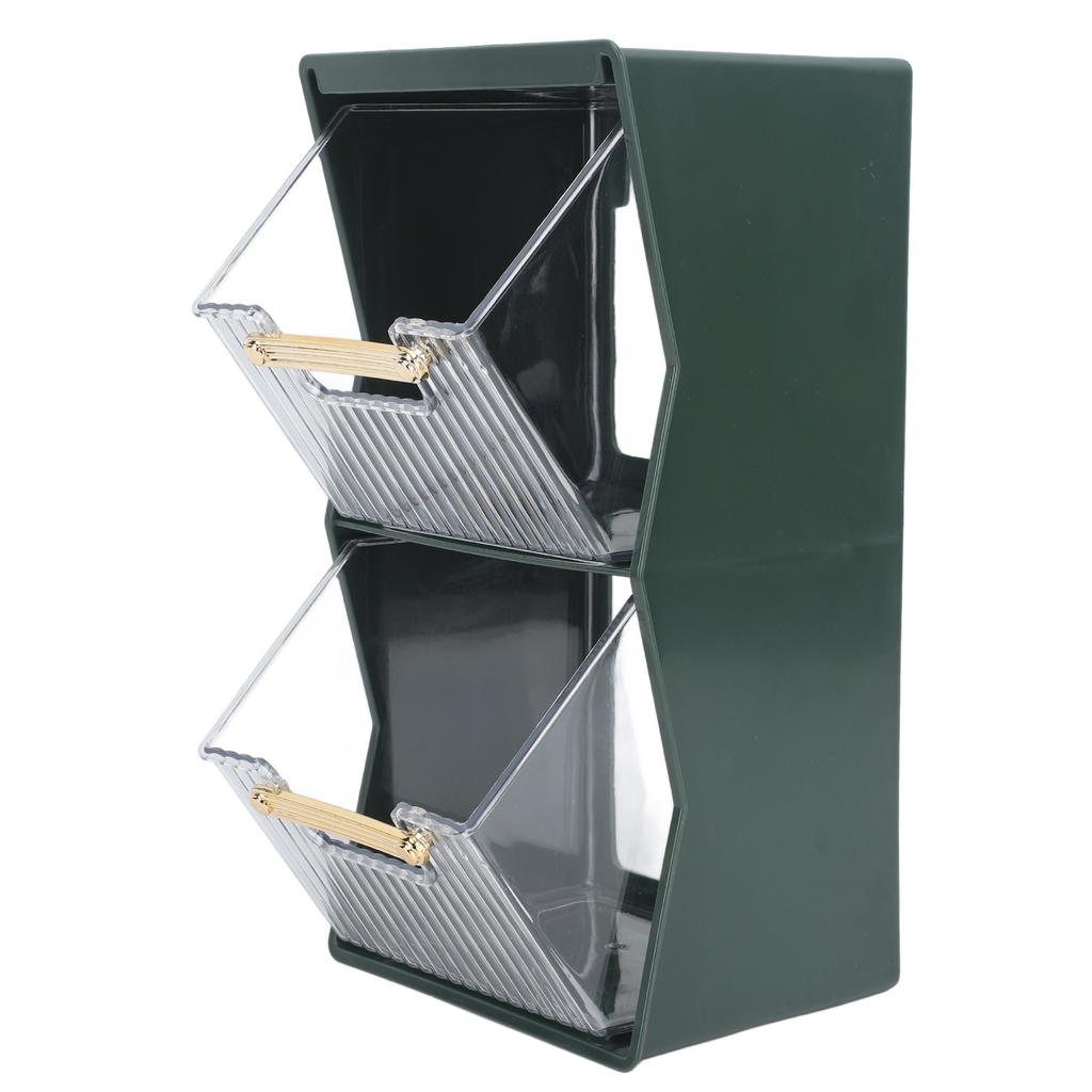 Tea Bag Storage Box Separate Storage Large Opening Beautiful Tea Bag Organizer for Capsules Coffee