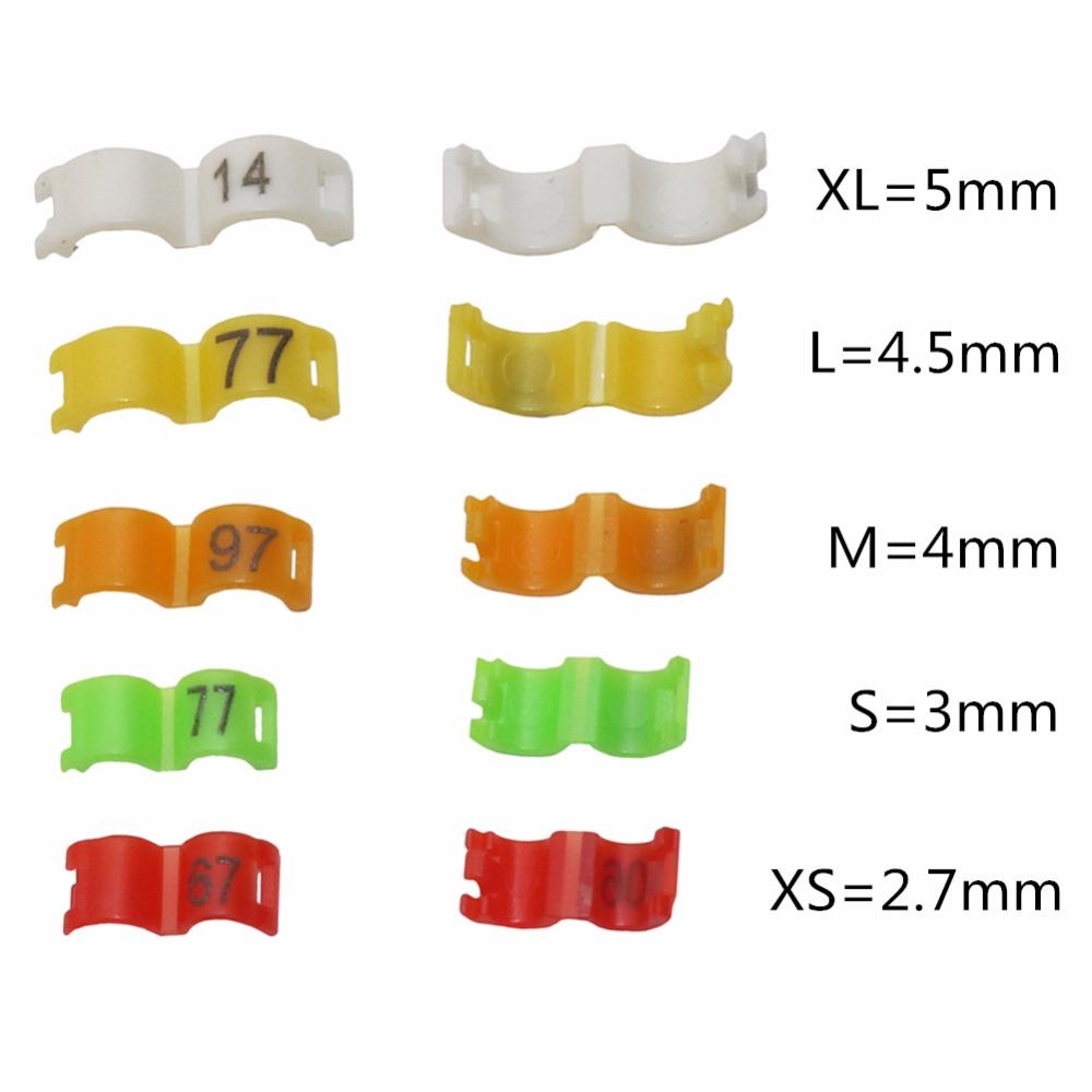 Narzędzie do noszenia ptaków Wewnętrzne 2,7/ 3/4/4,5/5mm Pierścionek Klipsowy dla Ptaków Kanarek Pierścionki na Nogi Gołębia Małego Papużki Pierścionki na Nogi Ptaków Klips Pierścieniowy dla Ptaków