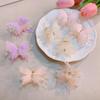 New Rhinestone Butterfly Small Grab Clip for Women Sweet Temperament Tie Hair Shark Clip Fashion Girl Hair Accessories