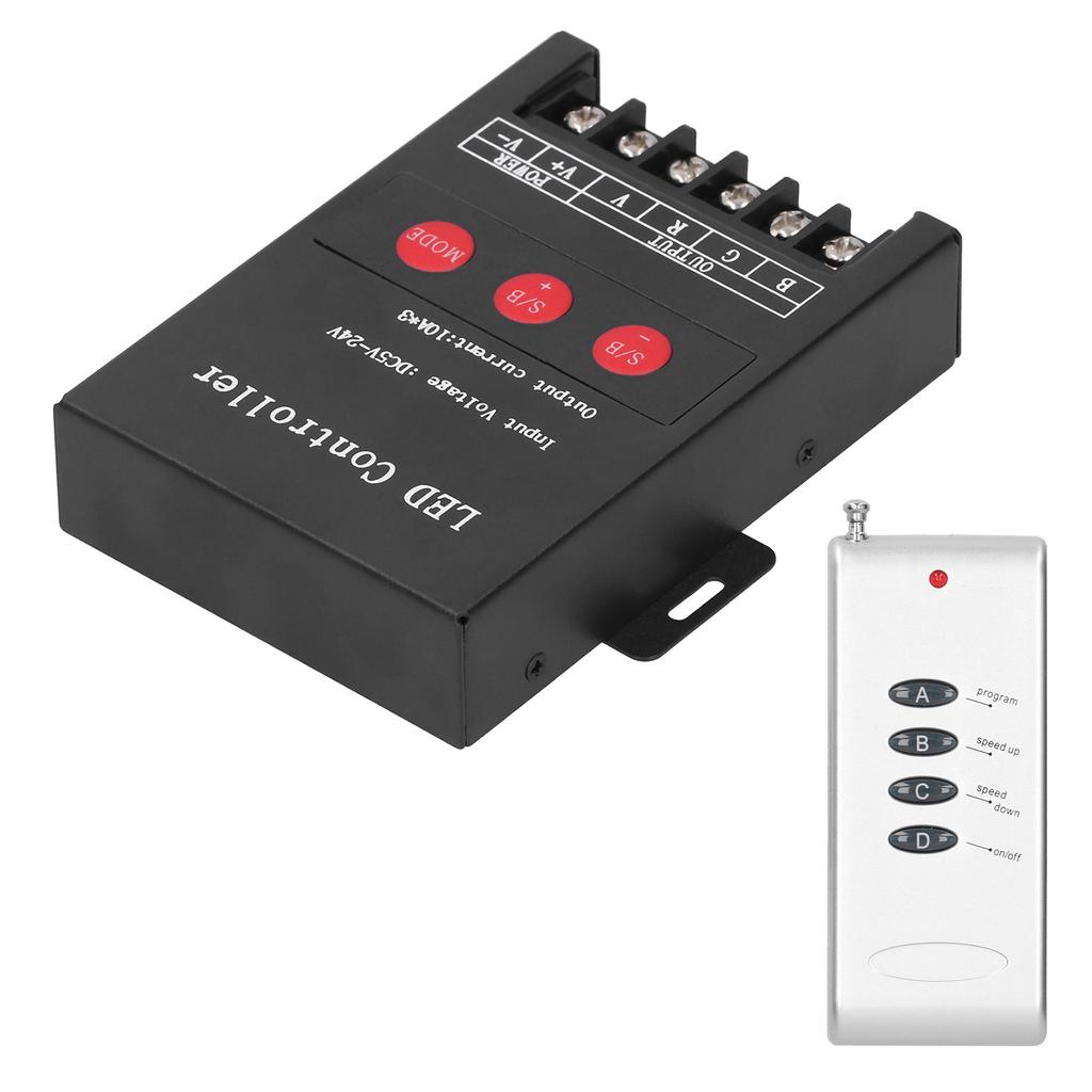 DC5?24V 360W LED Strip Light Controller Colorful RGB Module Control Brightness Speed Adjustment