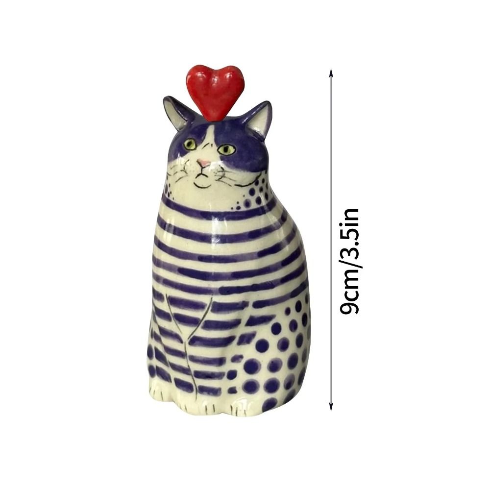 Creative Polka Dot Cat Vase Multicolor Hydroponic Flower Pot Tiny Animal Flower Vase  Home