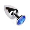 Metallic Gem-Studded Anal Plug for All Genders - SM Adult Erotic Toy
