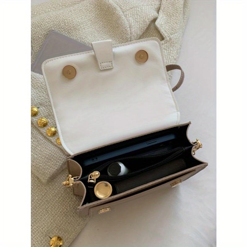 Fashionable Minimalist Color Block One Shoulder Diagonal Crossbody Bag