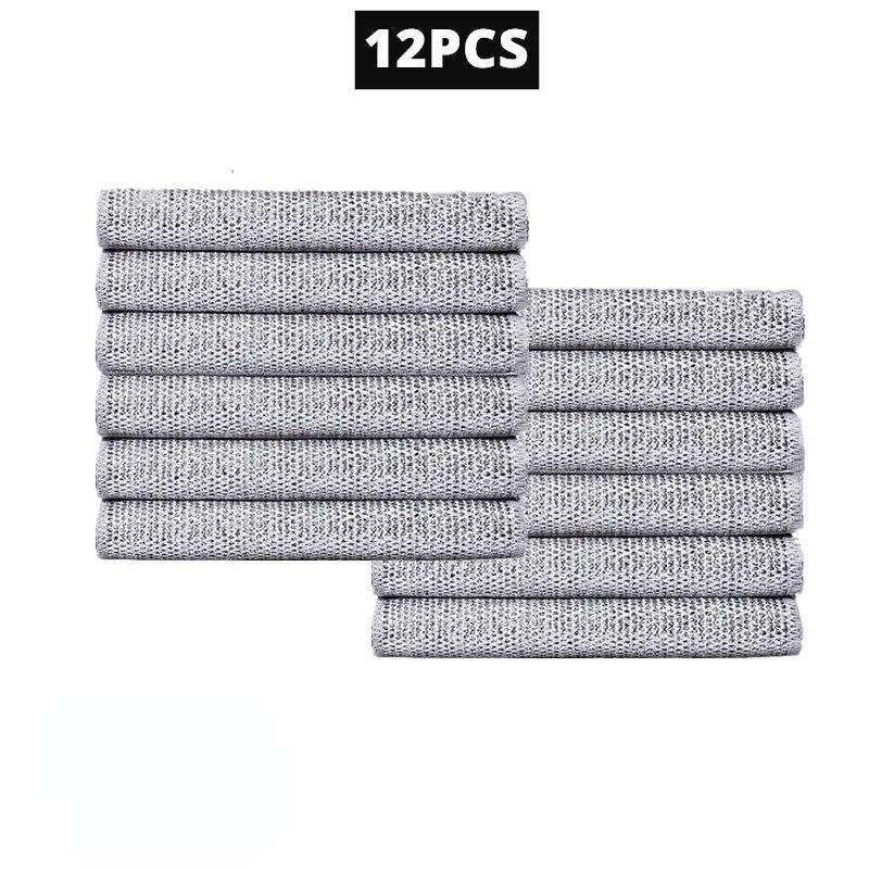 20/1pcs Magic Cleaning Cloth Thickened Double -sided Metal Steel Wire Rags Kitchen Dish Pot Washdishing Cloths Towel Clean Tools