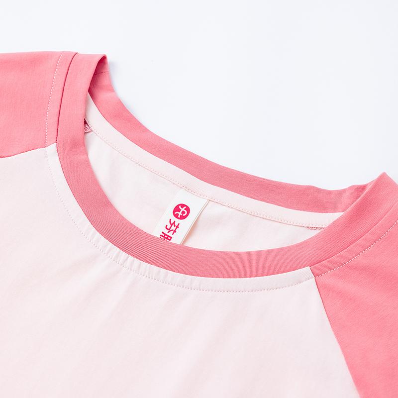 Fenteng [Super Soft A-class Antibacterial Cotton] Summer Round Neck Shorts Thin Pajamas Women's New Cartoon Home Clothes Set