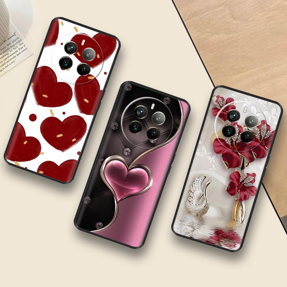 Custodia Cartoon Per Telefono Realme 12 Cover Posteriore In Silicone Liquido Morbido Per Realme 12 Pro Plus 5G Custodie Realme12X