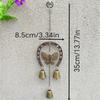 Lucky Horseshoe Wind Chime With Owl And Butterfly Hanging Chain Rustic Boho Style For Home And Garden Table Decor Gift For Women
