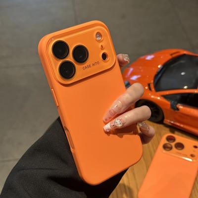Seconds Change To IPhone 17 Pro Max Glass Large Window Protect Case for IPhone 17 Pro Air 16 15 14 13 12 Liquid Silicone Cover