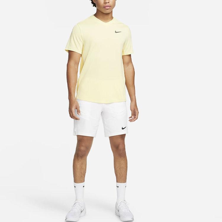 Nike Court Advantage Solid Logo Straight Leg Tennis Casual Shorts Men shorts White FD5330-100