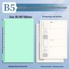 B5 Loose-Leaf Durable Notebook: Thick, Comfortable, Perfect for Students