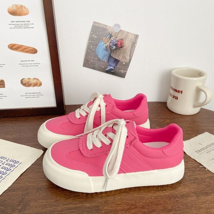 

Breathable campus board shoes women s summer new niche low-top versatile platform white shoes 35 зелений