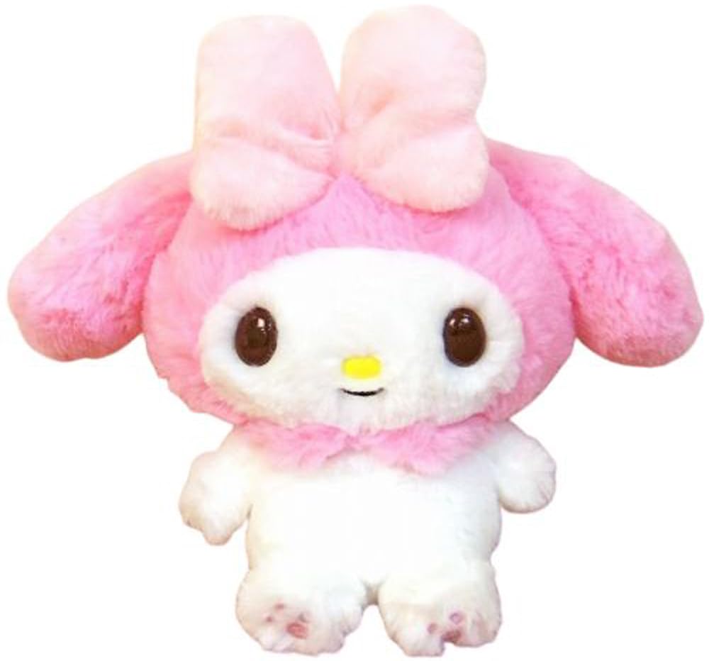 

Nakajima Corporation Fluffy My Melody Small Pink 21cm x 26cm x 14cm Sanrio My Melody Plush Toy 143075-20