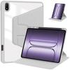 For Oneplus Pad 3 One Plus Pad 3 13.2 inch Case with Pencil Holder 360 Rotating PU Leather Acrylic Clear Hard Stand Cover