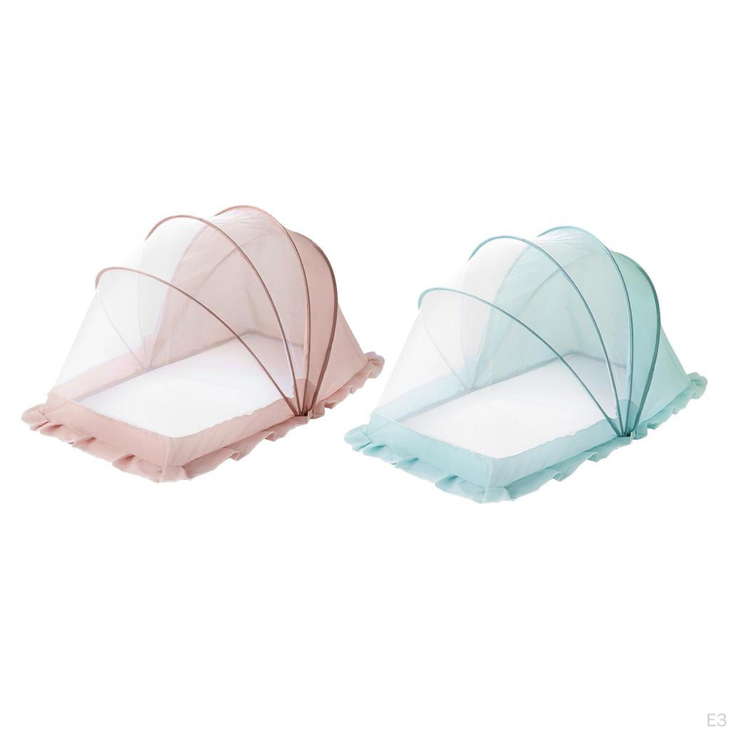 Crib Net Cover Multifunctional Washable Easy to Assemble Portable for Kids Newborn Sleeping Bed Nets
