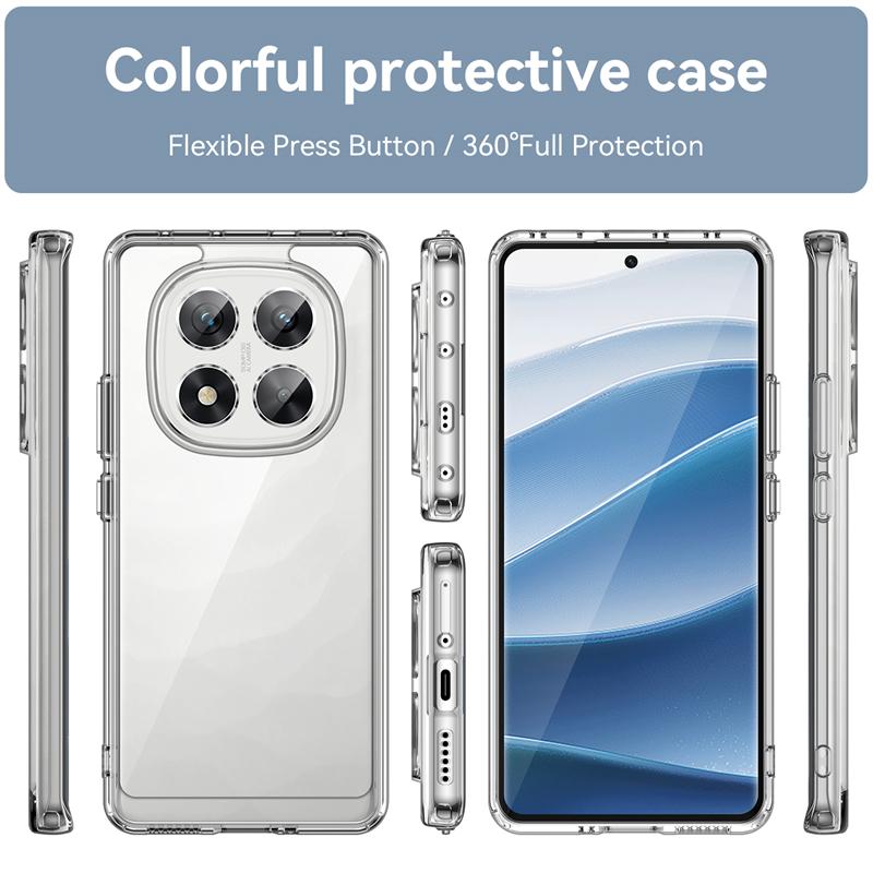 Für Cover Poco X7 Hülle Poco X7 Capas Neu Stoßfestes Handy Bumper Rückseite Rüstung Transparent Klar Für Fundas Xiaomi Poco X7 PocoX7