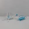 Metal Handicraft Artificial Animal Sculpture Silvery Insect Dragonfly Unicorn Beetle Figurines Home Decoration Accessories